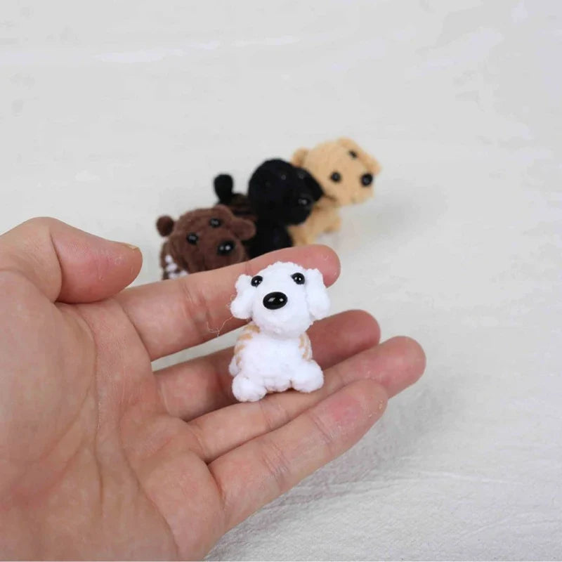 Mini Animal Crochet Keychain Cute Knitted Doll Keyring