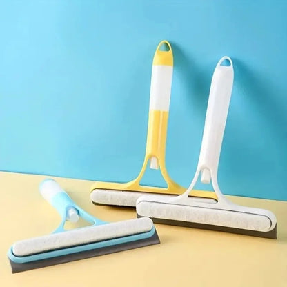 Home-use multi-functional glass cleaner, equipped with a watering can, combines three-in-one glass and window scraper functions