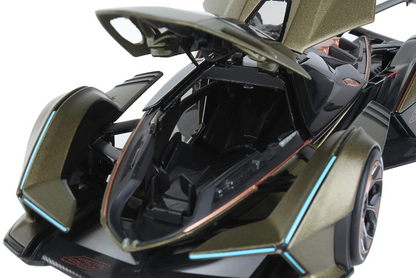 Lamborghini V12 Vision Gran Turismo Matt Green Metallic 1/18 Diecast Model Car by Maisto