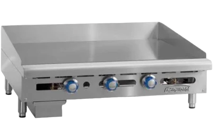 IMPERIAL Commercial Cooking Griddle ITG-48-DEL-03 Sz 48”x33”x10” Silver