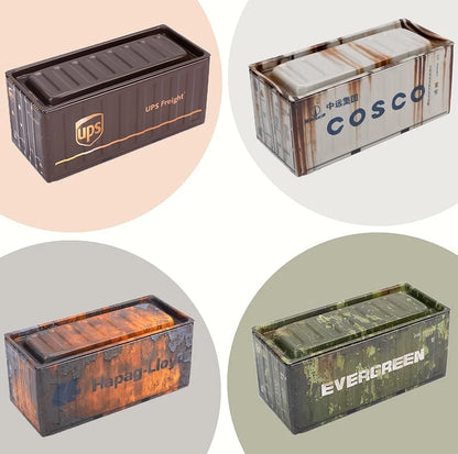 Mini Metal Storage Box Decorative Desktop Organizer