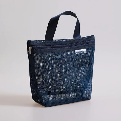 HOMEFISH Mesh Makeup Toiletry Storage Bags Handbags Portable Travel Washing Body Shower Tools Organizer Hanging Organizer Pouch