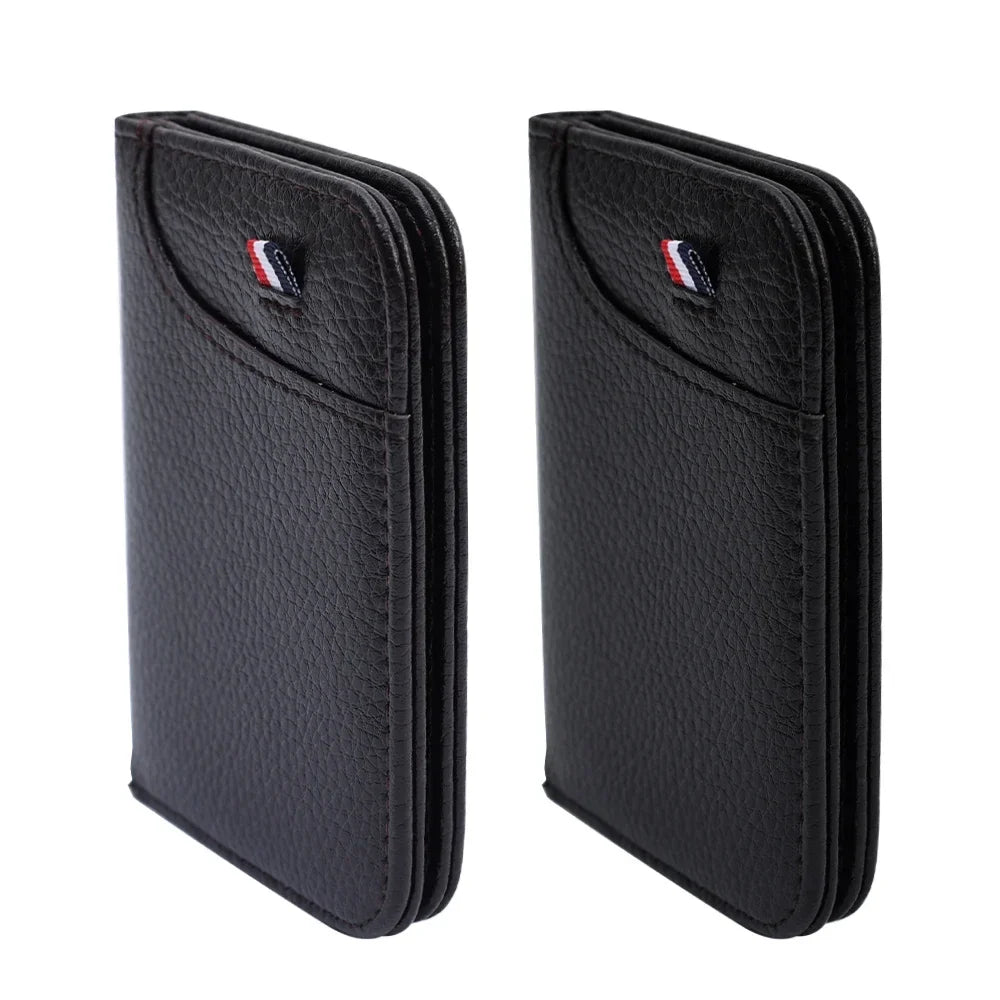Slim Card Wallet PU Leather Mini Credit Card Holder
