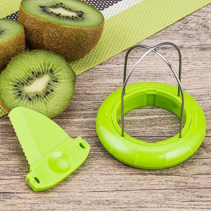 Fast Kiwi Cutter & Peeler – Stainless Steel Fruit Slicer Tool