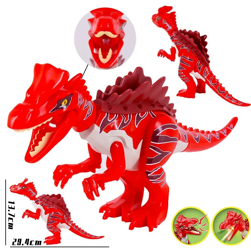Jurassic Raptor Building Blocks Mini Dinosaur Construction Toy Set