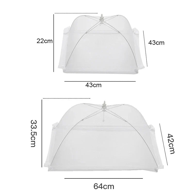 Food Cover Mesh Folding Washable Flies Tables Cover Insect Proof Protective Dish Covers Home Kitchen Storage Accessaries