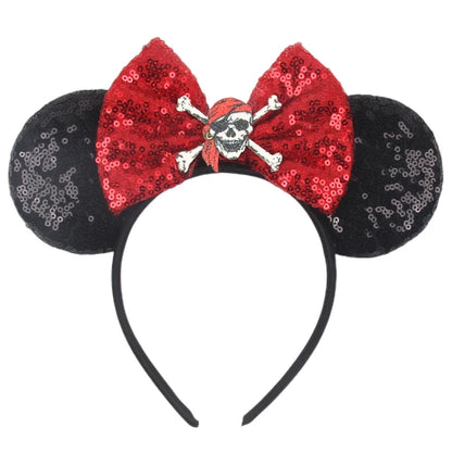 Sequin Mouse Ears Bow Headband for Women & Girls