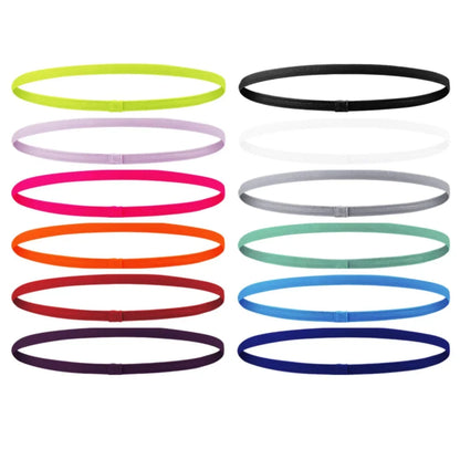 4PCS Thin Elastic Non-Slip Sports Headbands for Men & Women