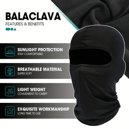 3 Pack Quick Dry Balaclava Face Mask for Outdoor Sports Comfort
