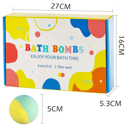Kids Bath Bomb Gift Set 15 Pack with Surprise Toys