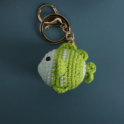 Ocean Animal Crochet Keychain Tropical Fish Bag Charm