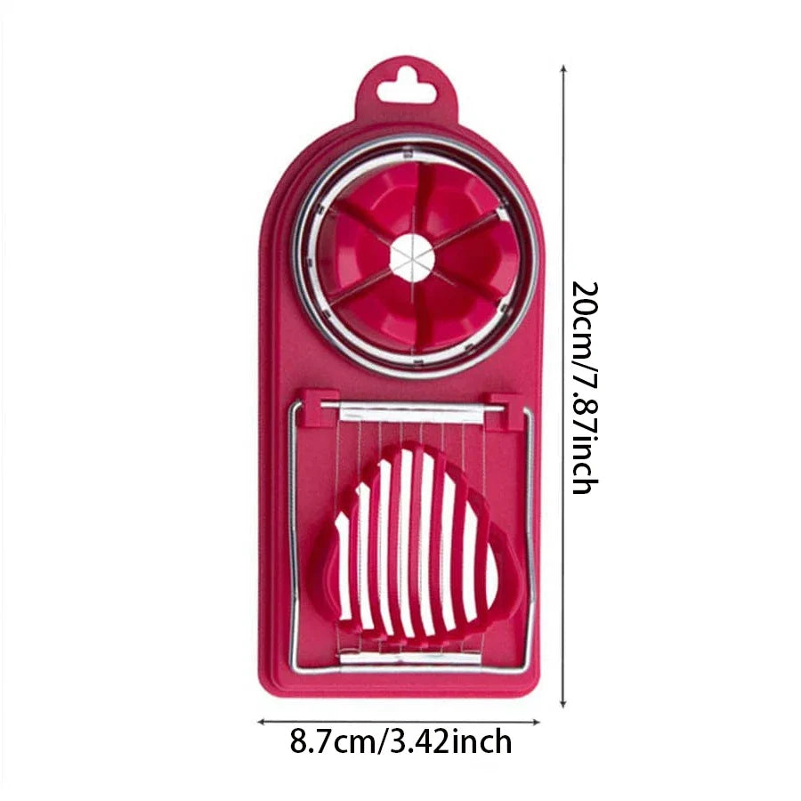 2-in-1 Stainless Steel Egg Cutter – Multi Function Egg Slicer