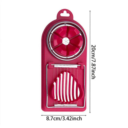 2-in-1 Stainless Steel Egg Cutter – Multi Function Egg Slicer