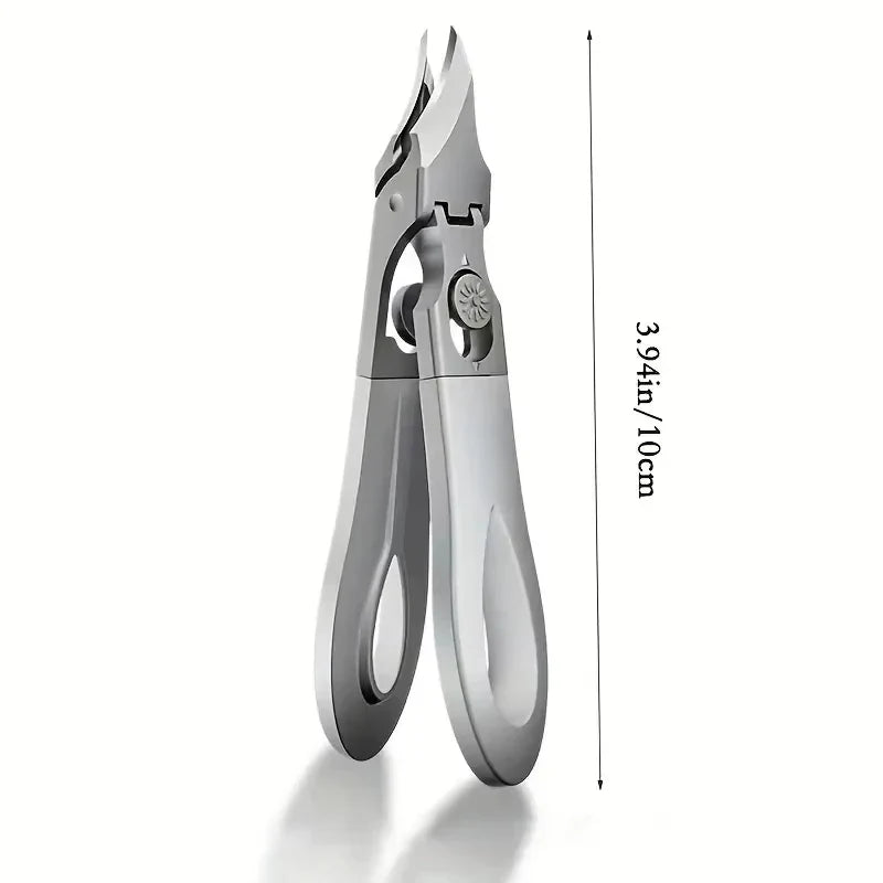 Anti Splash Nail Clippers for Thick Nails Stainless Steel