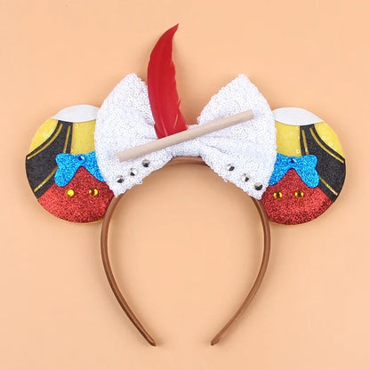 Sequin Mouse Ears Bow Headband for Women & Girls