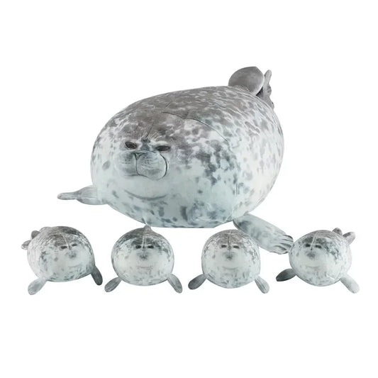Seal Plush Toy Set Mother and Baby Stuffed Seal Family Soft Toy