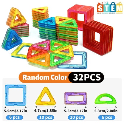 Magnetic Building Blocks STEM Educational Construction Toys