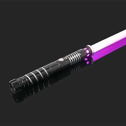 RGB Metal Lightsaber Rechargeable LED Cosplay Light Sword with Sound Effects