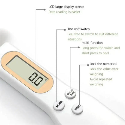 LCD Digital Measuring Spoon – Electronic Kitchen Scale for Baking & Coffee