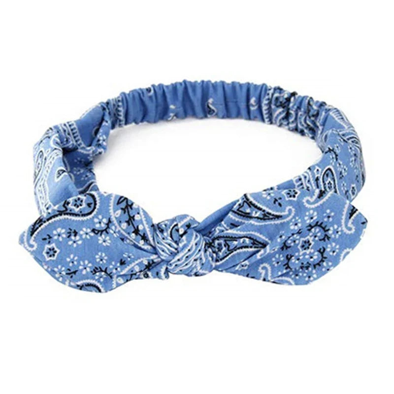 Boho Cross Knot Elastic Headband for Women