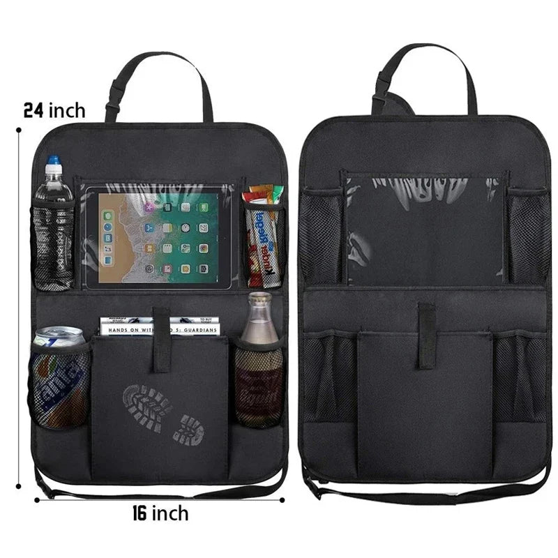 Car Backseat Organizer with Tablet Holder and Storage Pockets