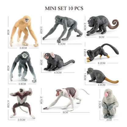 Mini Farm & Wildlife Animal Figurine Set