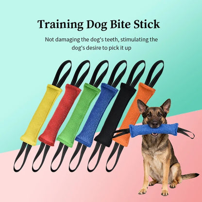 Jute Bite Pillow Dog Tug Toy for Interactive Training and Play