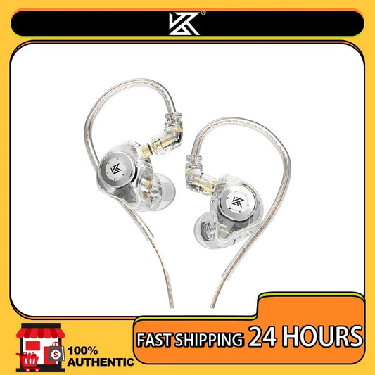 KZ EDX Pro Earphones Dynamic In Ear Monitor HiFi Wired Headphones Bass Stereo Game Music Earplugs Noice Cancelling Headset