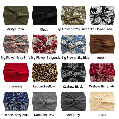 Twisted Extra Wide Turban Workout Headband for Women