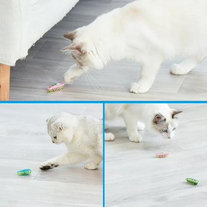 Mini Electric Ladybug Cat Toy for Interactive Indoor Hunting Play