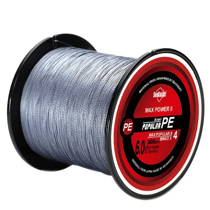 SeaKnight Brand TriPoseidon Series 300M 330Yards PE Braided Fishing Line 4 Strands 8 10 20 30 40 60LB Multifilament Fishing Line