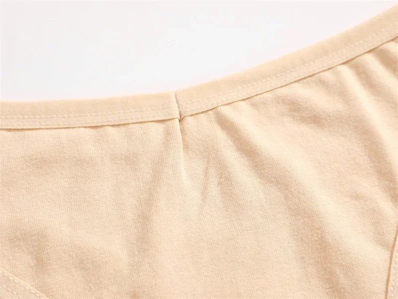 Women's Cotton Thong Panties 4PCS Seamless Low Rise Set