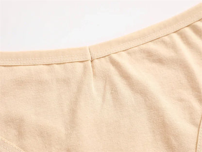 Women's Cotton Thong Panties 4PCS Seamless Low Rise Set