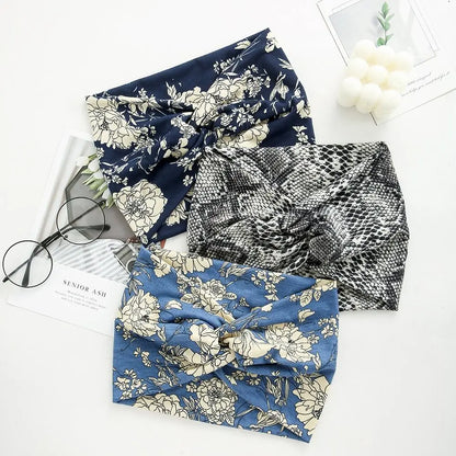 Twisted Extra Wide Turban Workout Headband for Women