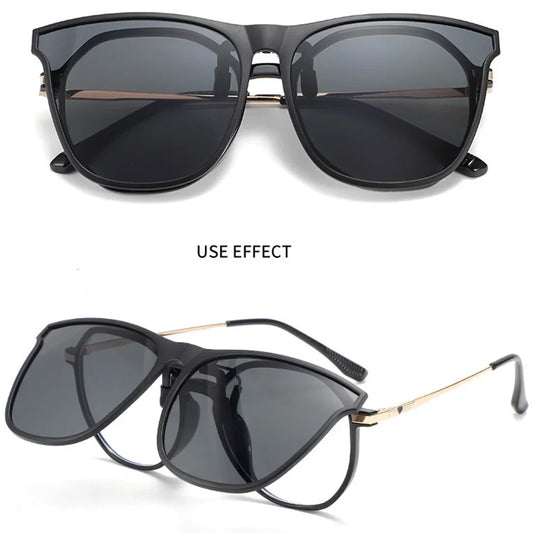 Polarized Clip-On UV400 Driving Sunglasses for Men & Women