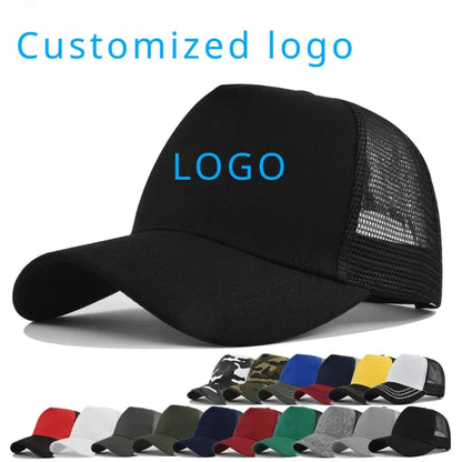 Custom Logo 5 Panel Mesh Baseball Cap for Outdoor Branding