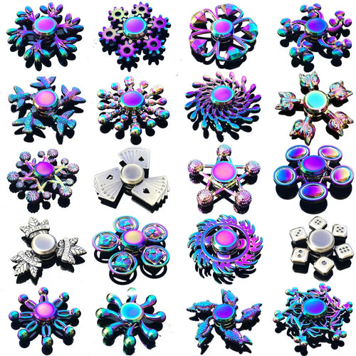 Rainbow Metal High-Speed Fidget Spinner