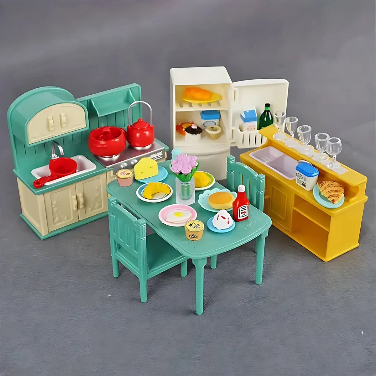 Miniature Dollhouse Furniture 1:12 Pretend Play Accessories
