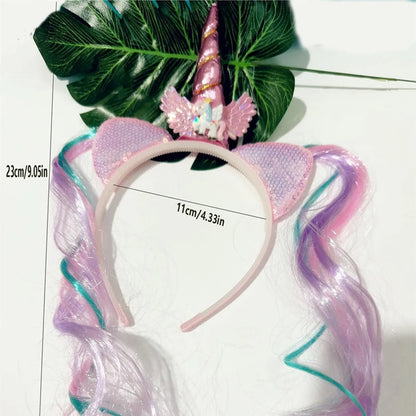 Unicorn Birthday Girl Headband for Kids