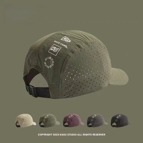 Short Brim Quick Dry Mesh Baseball Cap with UV Sun Protection