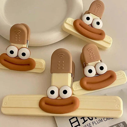 Creative Face Food Bag Sealing Clips for Snack and Food Storage Set