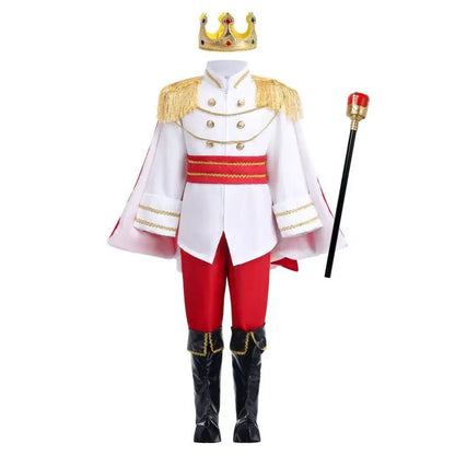Boys King Carnival Costume 7 Piece – Royal Prince Outfit