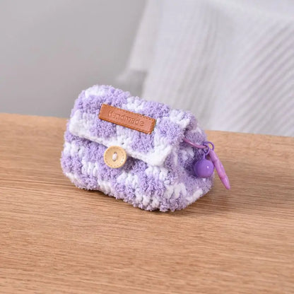 Cute Crochet Mini Coin Bag Keychain Storage Charm