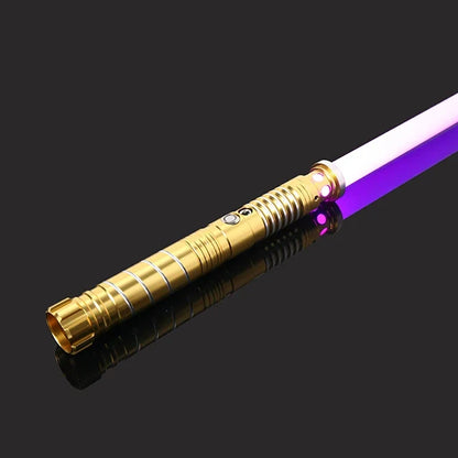 RGB Metal Lightsaber Rechargeable LED Cosplay Light Sword with Sound Effects