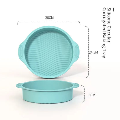 9-inch silicone chiffon cake mold, cylindrical, round, high-temperature resistant DIY mold, baking tool, dessert