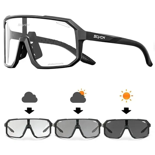 Photochromic Cycling Sunglasses for Mountain Bike & Road Cycling