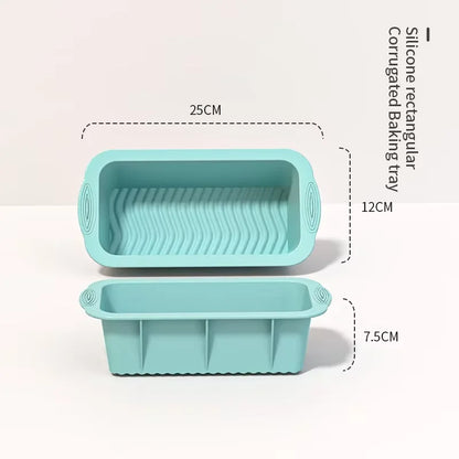 9-inch silicone chiffon cake mold, cylindrical, round, high-temperature resistant DIY mold, baking tool, dessert