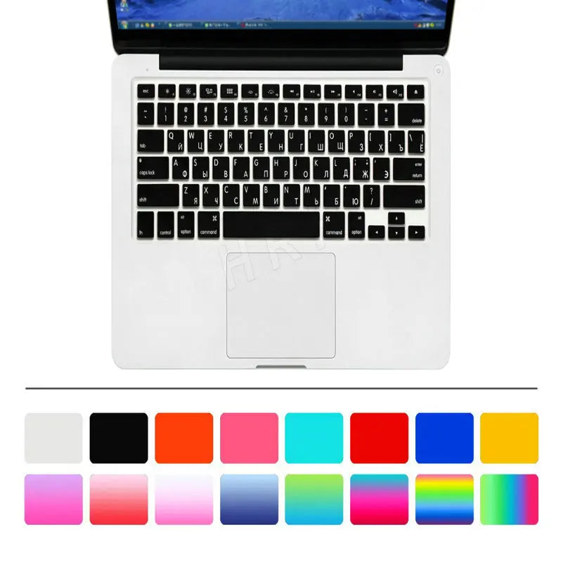 US Russian Keyboard Stickers Covers 2pcs Letters Film Protector for Macbook Air 13 Pro Retina 13 15 Laptop Skin for Mac book