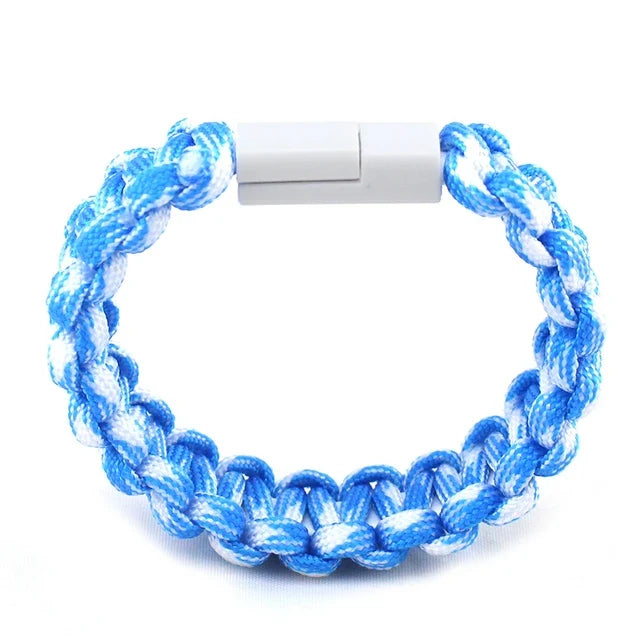 USB Cable Bracelet Charging Sync Data Cable Cord