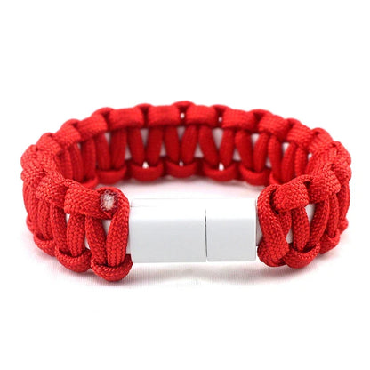 USB Cable Bracelet Charging Sync Data Cable Cord